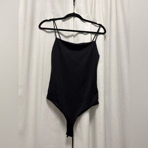 Zara Black Spaghetti Strap Bodysuit